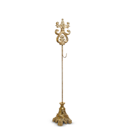RAZ 32.5" Gold Acanthus Wreath Stand