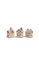 RAZ 4.25" Lighted Gingerbread House Ornament