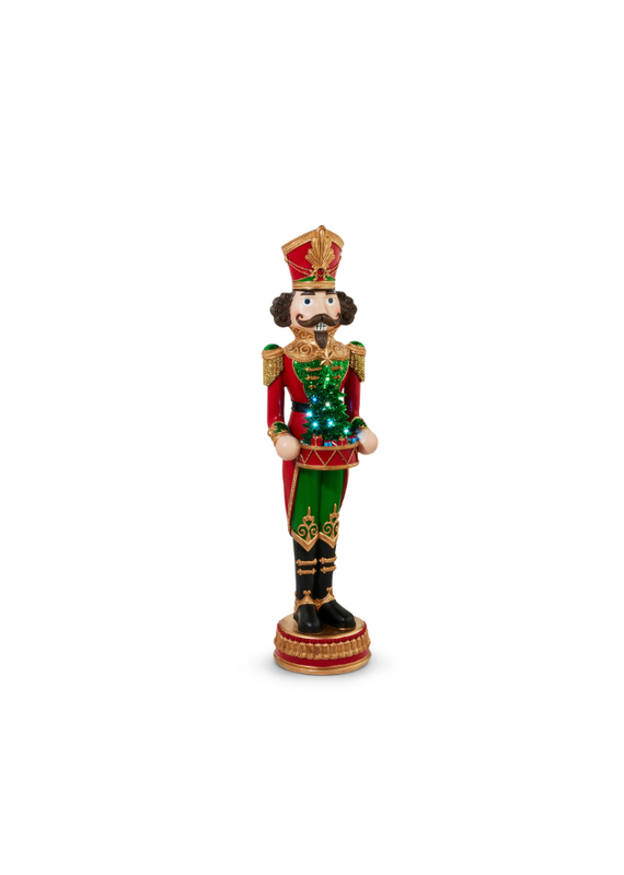 RAZ 48" Lighted Traditional Nutcracker with Tree