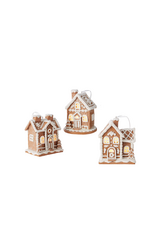 RAZ 5" Lighted Gingerbread House Ornament