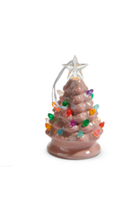 RAZ 5.25" Lighted Pink Vintage Tree Ornament