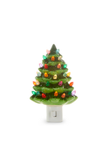 RAZ 6" Vintage Green Tree Night Light