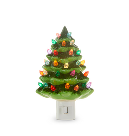 RAZ 6" Vintage Green Tree Night Light