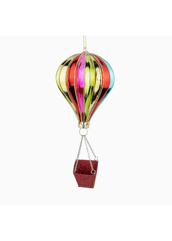 Silver Tree Air Balloon Orn