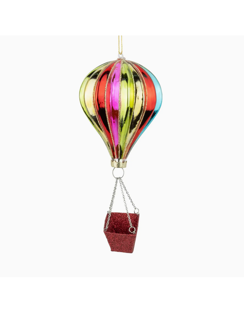 Silver Tree Air Balloon Orn
