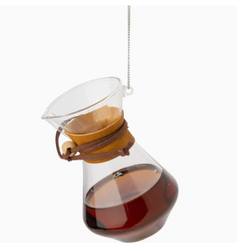 Silver Tree Coffee Pot Ornament