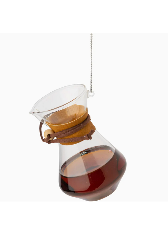 Silver Tree Coffee Pot Ornament