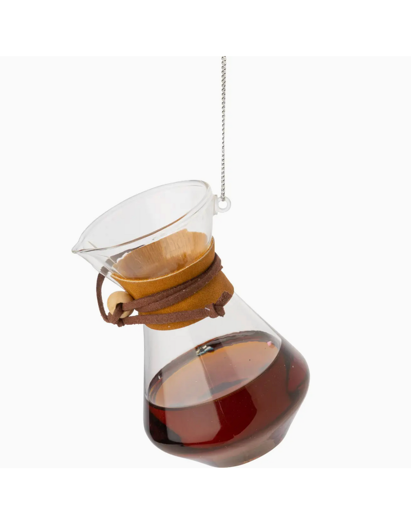 Silver Tree Coffee Pot Ornament