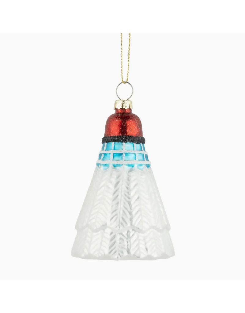 Silver Tree Badminton Shuttlecock Ornament