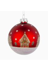 Silver Tree Ball Orn/Red Gingerbread