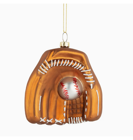 Silver Tree Baseball Glove Orn