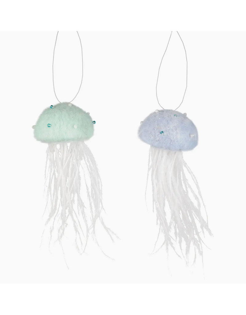 Silver Tree Felt Jelly Fish Orn