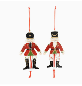 Silver Tree Jumping Jack Nutcracker Orn