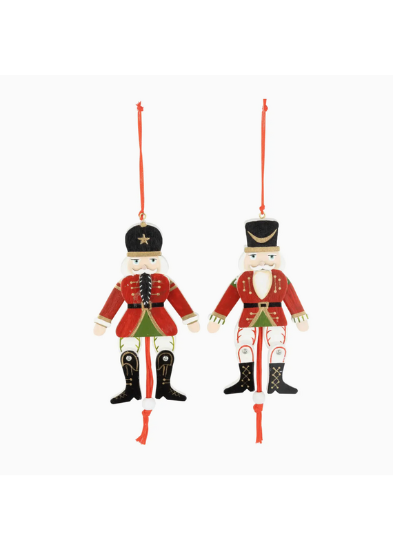 Silver Tree Jumping Jack Nutcracker Orn