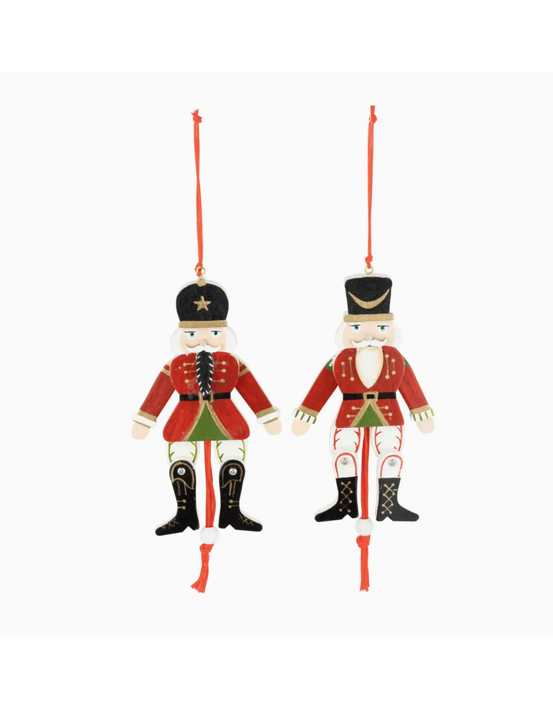 Silver Tree Jumping Jack Nutcracker Orn