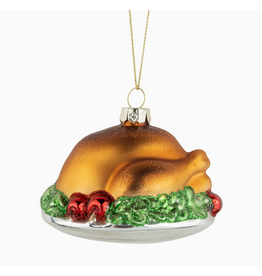 Silver Tree Roast Turkey Orn