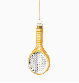 Silver Tree Tennis Racket Ornament