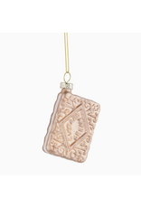 Silver Tree Wafer Cream Cookie Orn