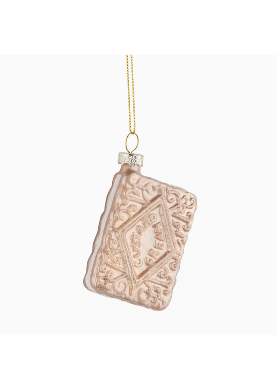 Silver Tree Wafer Cream Cookie Orn