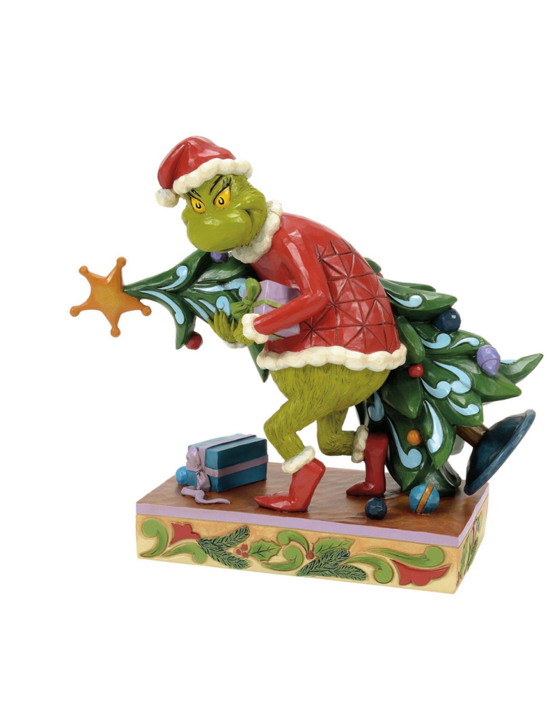Jim Shore Grinch Carrying/Stealing Tree