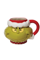 Jim Shore Santa Grinch Sculpted Mug