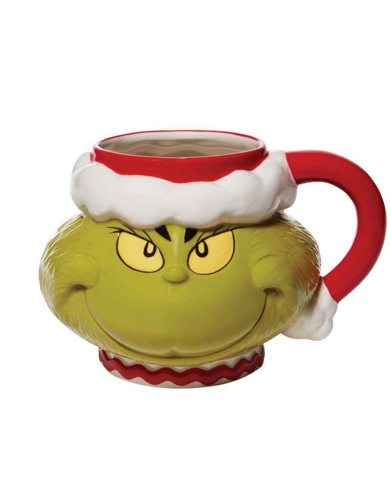Jim Shore Santa Grinch Sculpted Mug