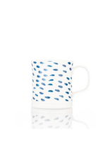 David Shaw Siip Tankard Mug Blue Dash