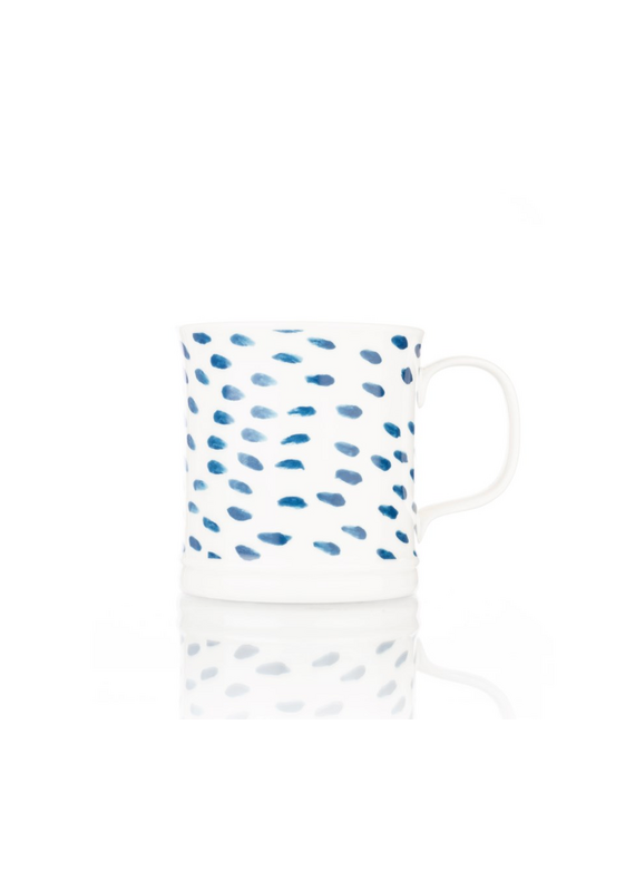 David Shaw Siip Tankard Mug Blue Dash