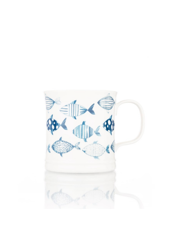 David Shaw Siip Tankard Mug Blue Fish
