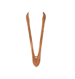 David Shaw Olive Wood Tongs