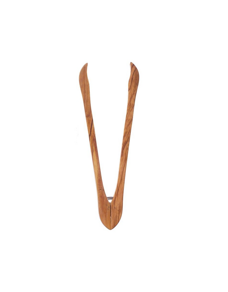 David Shaw Olive Wood Tongs