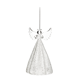 ADV/PINE CENTRE Glass Angel Ornament
