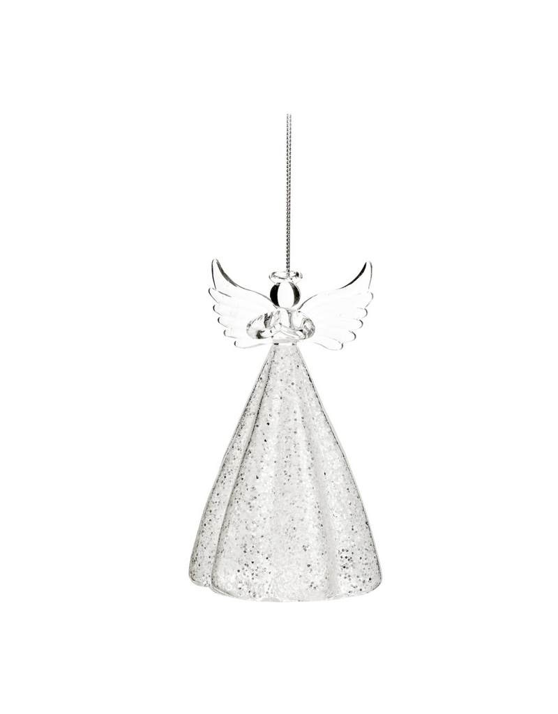 ADV/PINE CENTRE Glass Angel Ornament