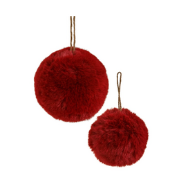 ADV/PINE CENTRE Fur Ball Ornament