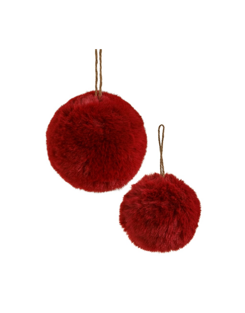 ADV/PINE CENTRE Fur Ball Ornament