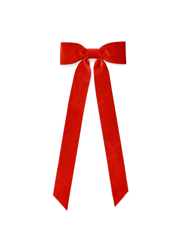 ADV/PINE CENTRE Deco Bow-Red-6x15