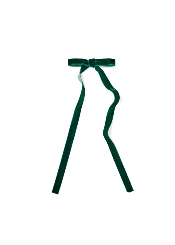 ADV/PINE CENTRE Deco Thin Bow-Green-5x14