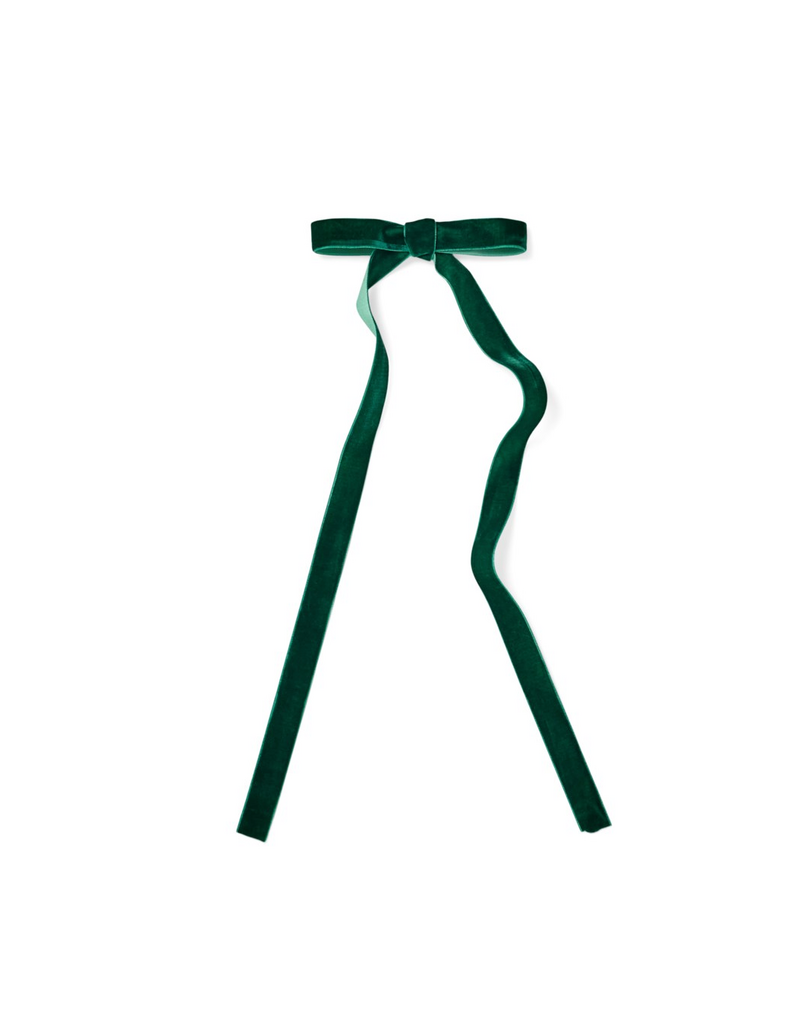 ADV/PINE CENTRE Deco Thin Bow-Green-5x14