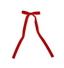 ADV/PINE CENTRE Deco Thin Bow-Red-5x14