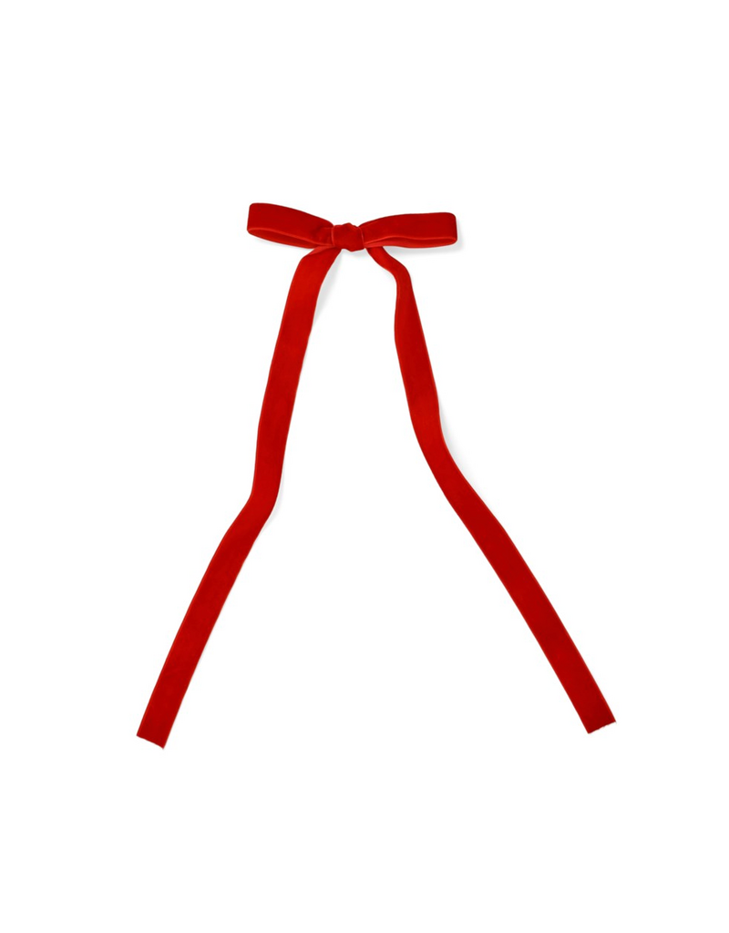 ADV/PINE CENTRE Deco Thin Bow-Red-5x14