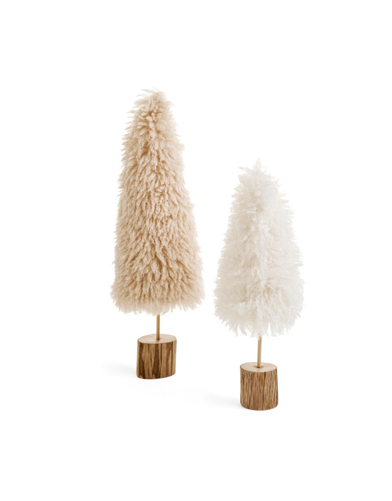 ADV/PINE CENTRE Deco Tree Wool/Wood Beige-5X15.5