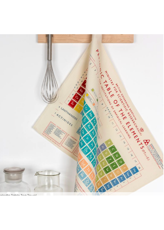Rex London tea towel-periodic table