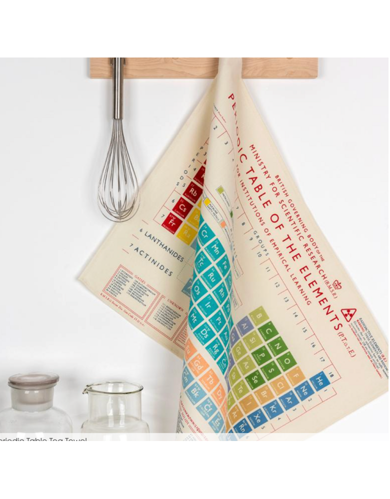 Rex London tea towel-periodic table
