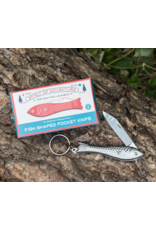 Rex London fish shaped pocket knife keyring- spirit of adventure