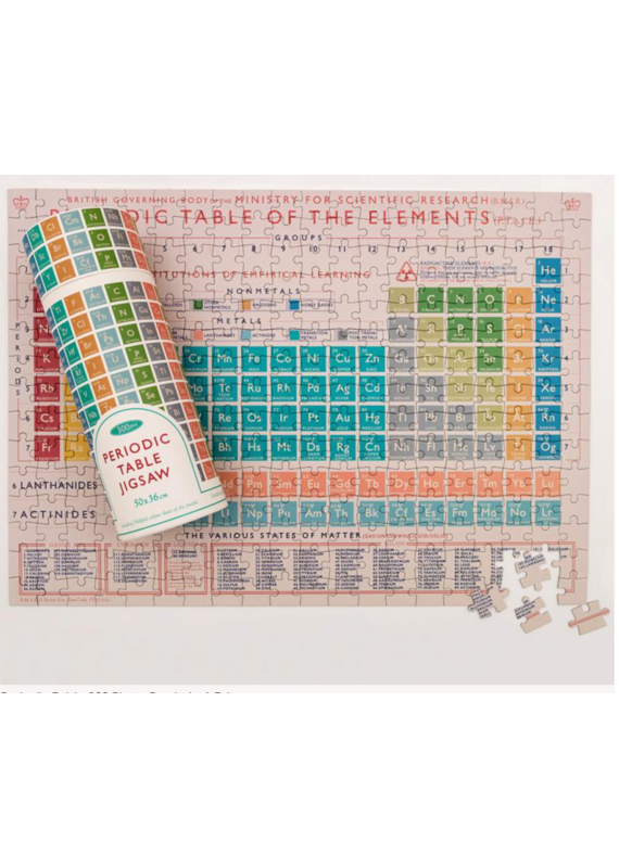 Rex London jigsaw puzzle in a tube - periodic table