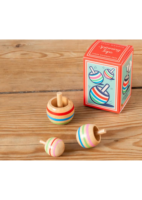 Rex London wooden spinning tops