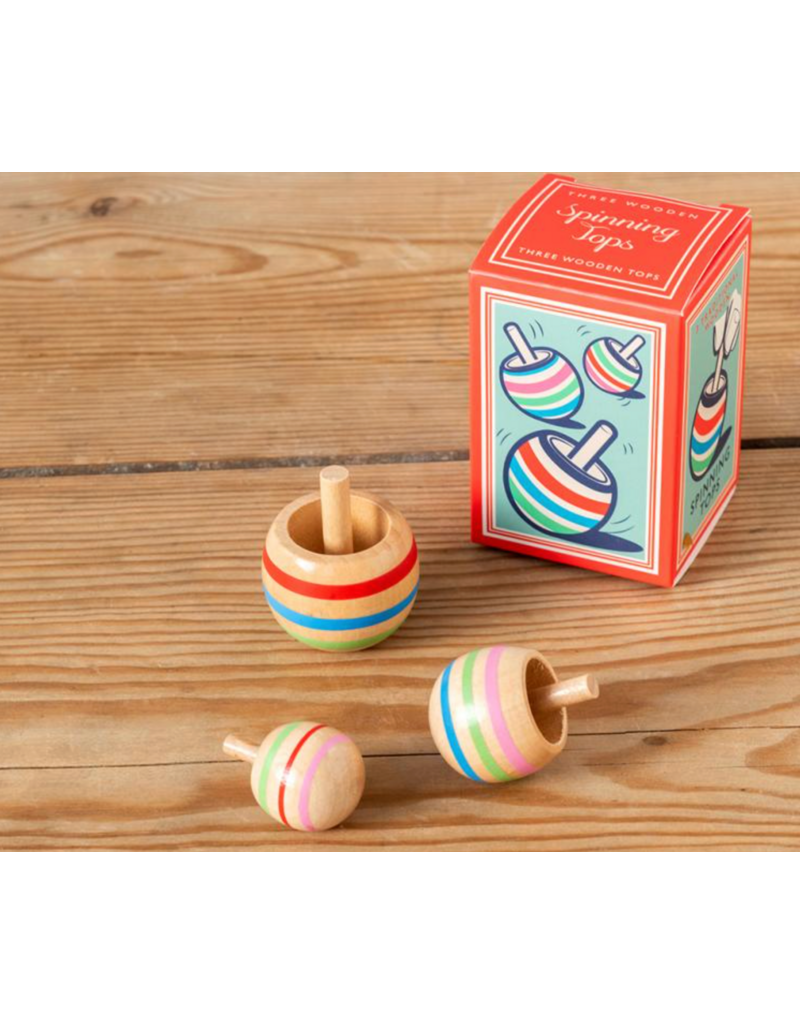 Rex London wooden spinning tops