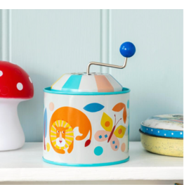 Rex London winding tin music box- wild wonders