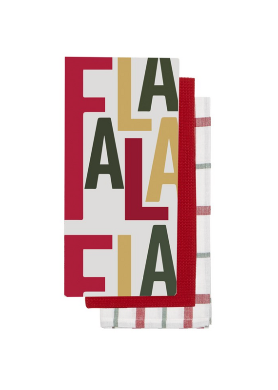 Harman Bold Fa La La Tea Towel-Set Of 3