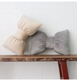 Harman Bow Shaped Cushion-Champagne